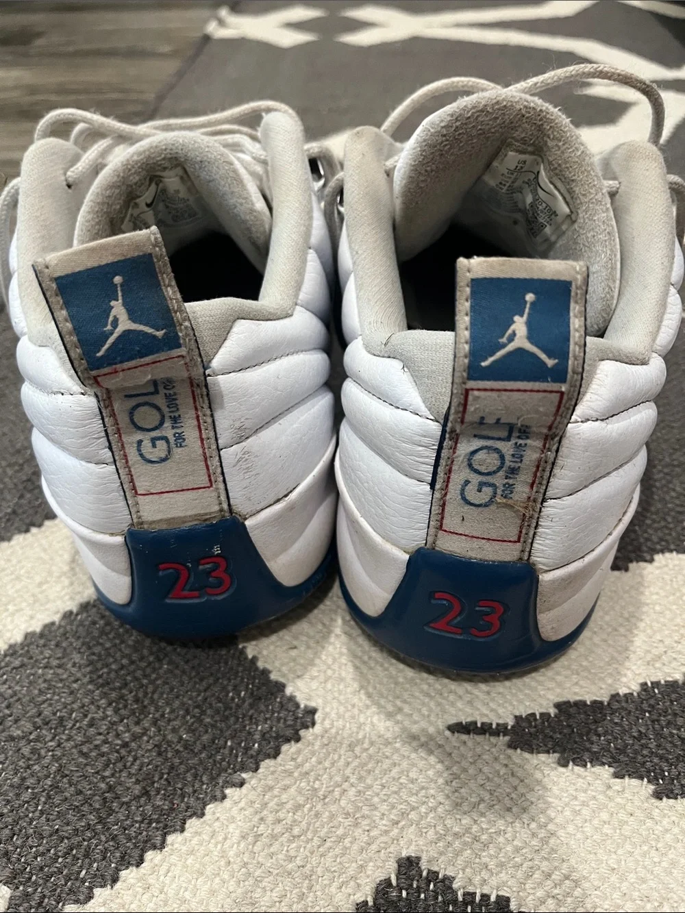 Jordan Golf Shoes - White & Navy